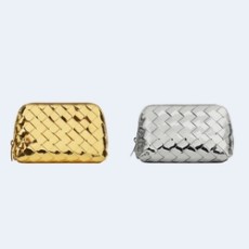 보테가 베네타 인트레치아토 메탈 뷰티 파우치 (2color)